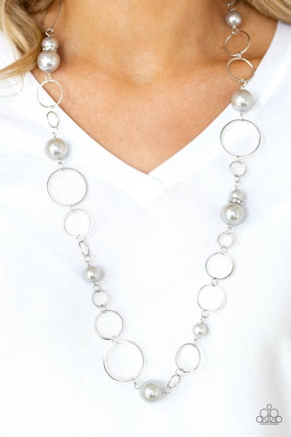 Lovely Lady Luck - Silver Necklace – Paparazzi Accessories