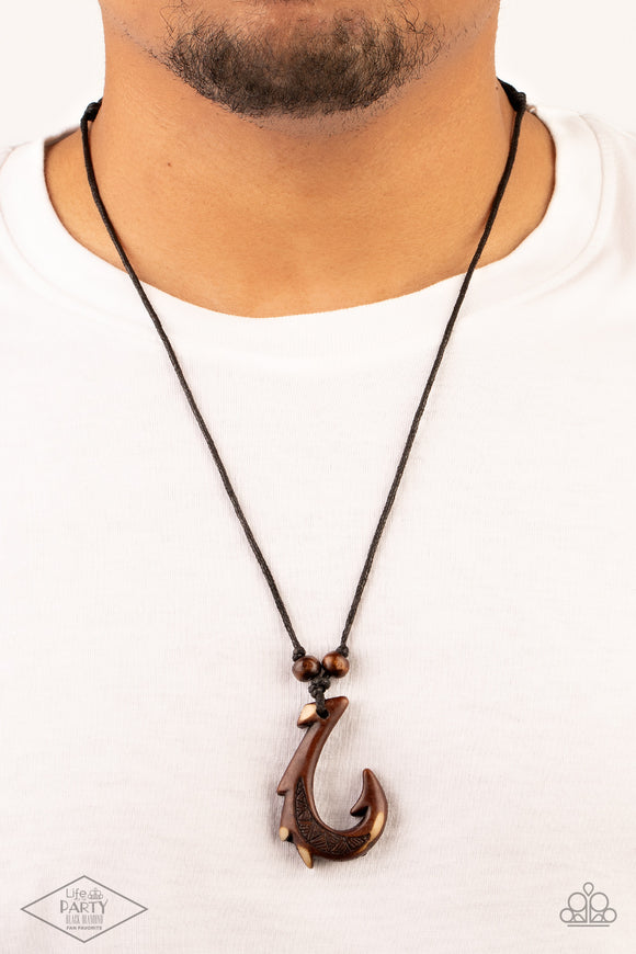 Off The Hook - Black Necklace - Paparazzi Accessories