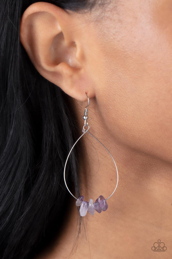 South Beach Serenity - Purple Earrings – Paparazzi Accessories