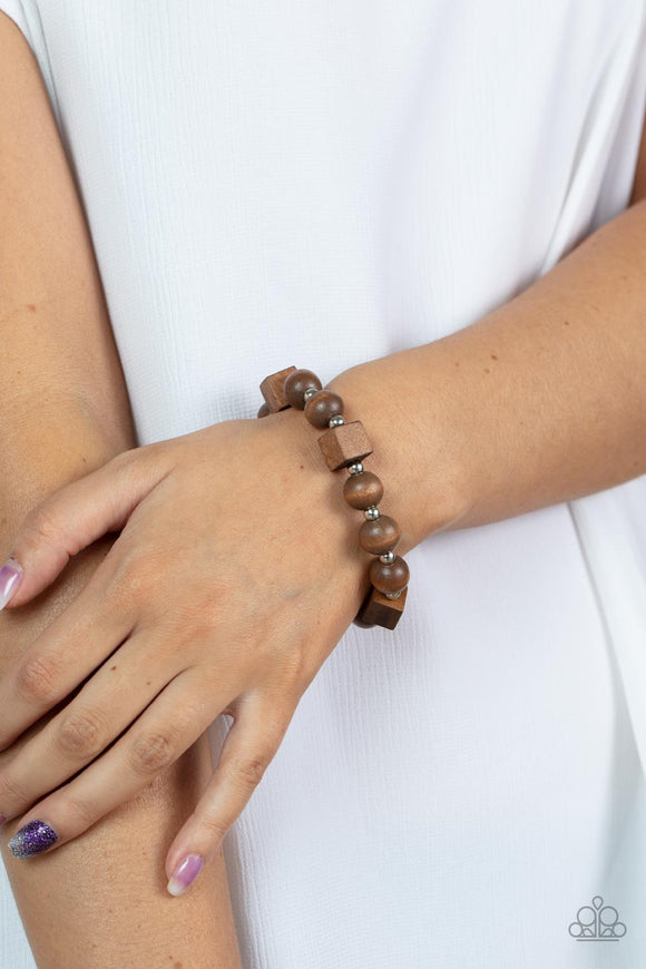 Timber Trendsetter - Brown Bracelet – Paparazzi Accessories