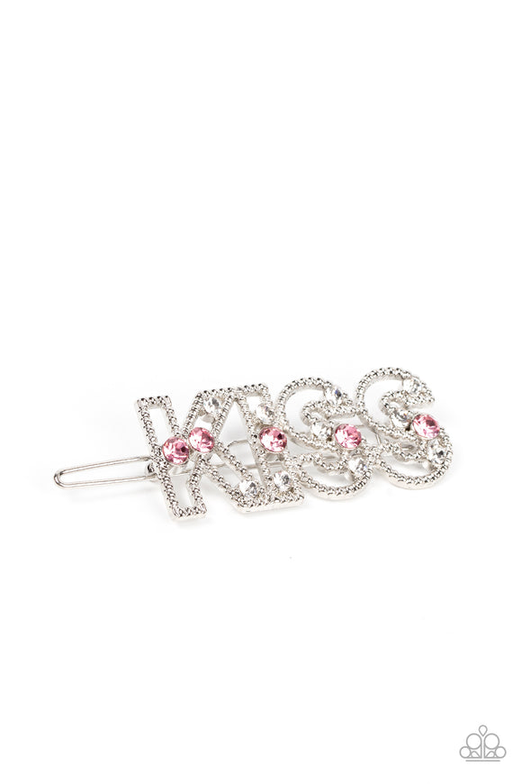 Kiss Bliss - Pink Hairclip – Paparazzi Accessories