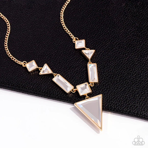 Fetchingly Fierce - Gold Necklace - Paparazzi Accessories