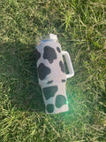 40oz Bling Cow Print Tumbler