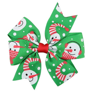 Christmas Pigtail Bows