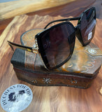 Square Frame Bling Sunglasses