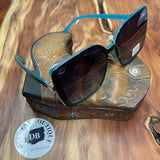 Square Frame Bling Sunglasses