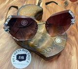 Aviator Bling Frame Sunglasses