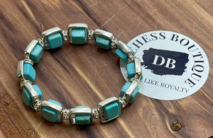 Turquoise Cube Bracelet