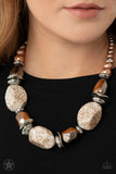 In Good Glazes - Peach Blockbuster Necklace – Paparazzi Accessories