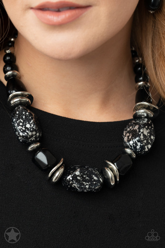 In Good Glazes - Black Blockbuster Necklace – Paparazzi Accessories