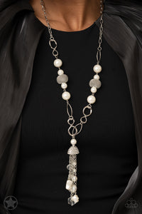 Designated Diva - White Necklace – Paparazzi Accessories