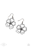 Daisy Double - Gunmetal (Small) Earrings – Paparazzi Accessories