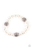 Upscale Whimsy - White Bracelet – Paparazzi Accessories