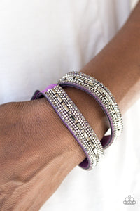 Shimmer and Sass - Purple Bracelet – Paparazzi Accessories