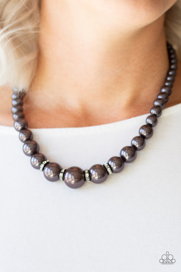 Party Pearls - Black Necklace – Paparazzi Accessories