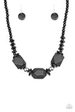 Costa Maya Majesty - Black Necklace – Paparazzi Accessories