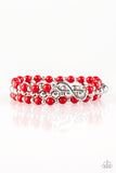 Immeasurably Infinite - Red Bracelet – Paparazzi Accessories