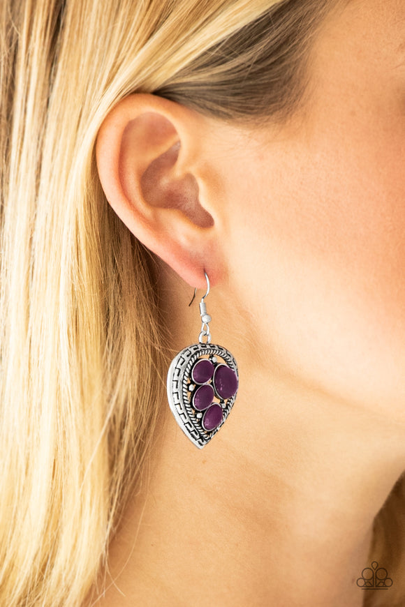 Wild Heart Wonder - Purple Earrings – Paparazzi Accessories