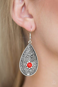 Summer Sol - Red Earrings – Paparazzi Accessories