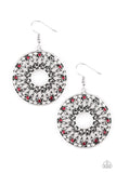 Malibu Musical - Red Earrings – Paparazzi Accessories