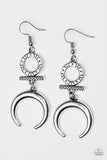 Majestically Moon Child - Silver Earrings – Paparazzi Accessories