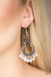 Babe Alert - White Earrings – Paparazzi Accessories