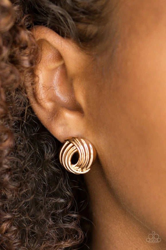 Rare Refinement - Gold Earrings – Paparazzi Accessories