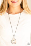 Going For Grit - Black  Necklace – Paparazzi Accessories