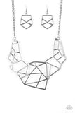 World Shattering - Black Necklace – Paparazzi Accessories