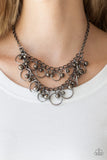 Warning Bells - Black Necklace – Paparazzi Accessories
