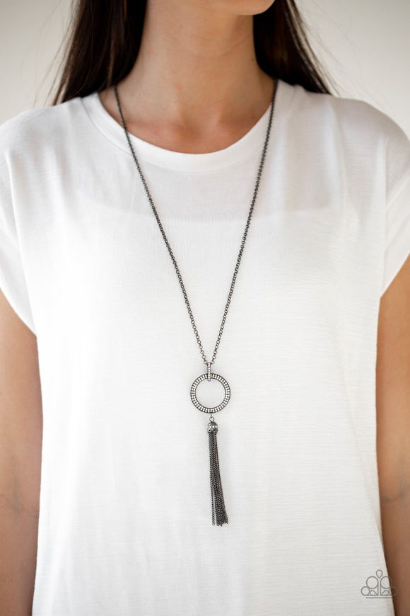 Straight To The Top - Black Necklace – Paparazzi Accessories