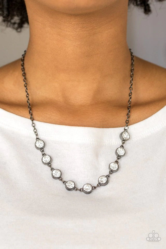 Starlit Socials - Black Necklace – Paparazzi Accessories