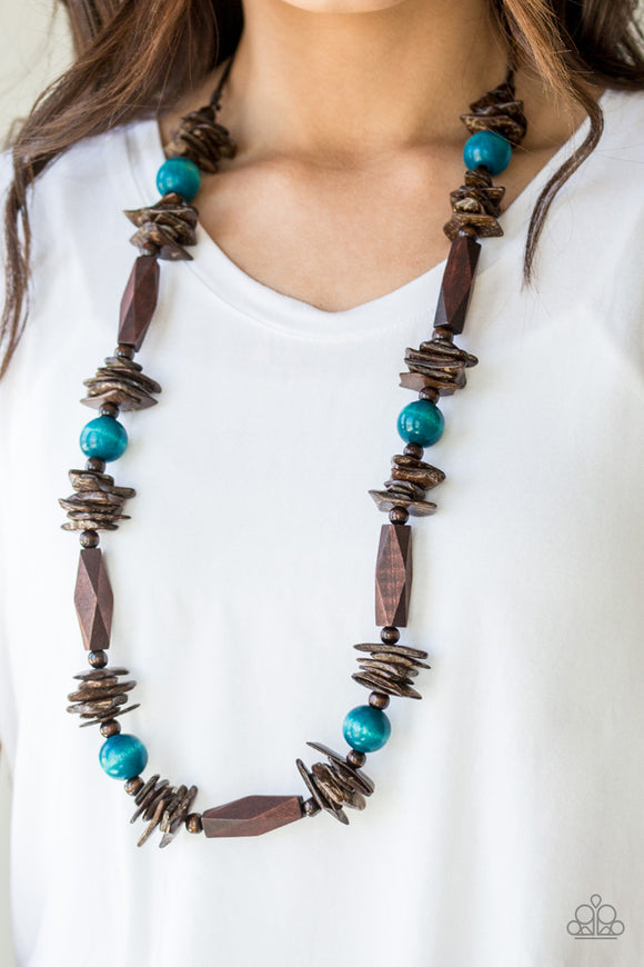 Cozumel Coast - Blue Necklace – Paparazzi Accessories