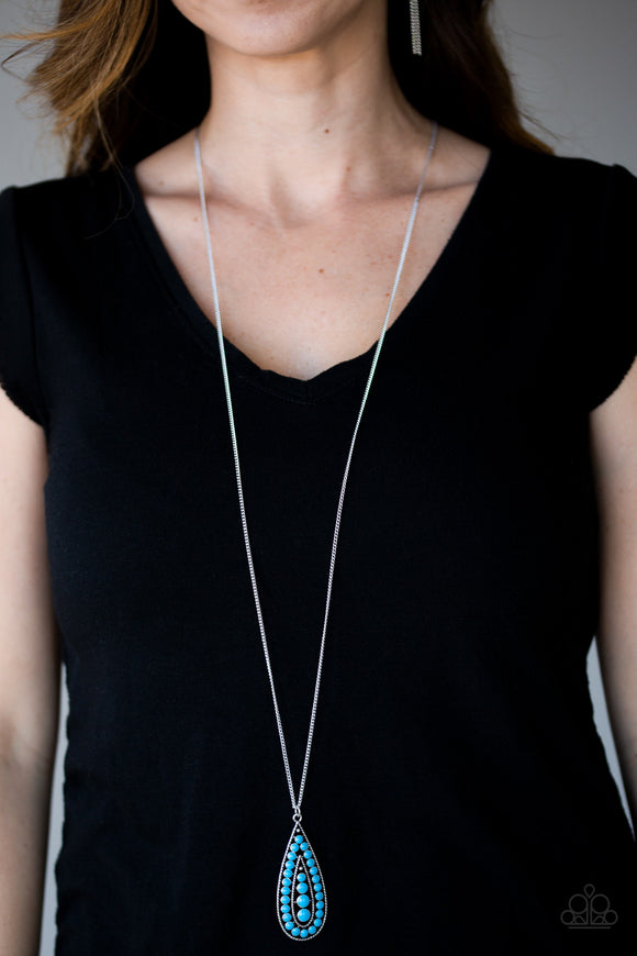 Tiki Tease - Blue Necklace – Paparazzi Accessories