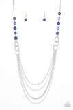 Vividly Vivid - Blue Necklace – Paparazzi Accessories