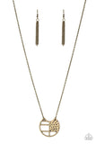 Abstract Aztec - Brass Necklace – Paparazzi Accessories