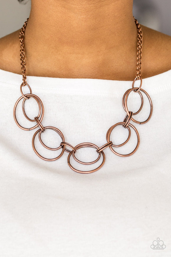 Urban Orbit - Copper Necklace – Paparazzi Accessories