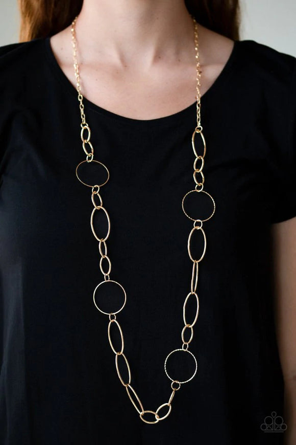Perfect MISMATCH - Gold Necklace – Paparazzi Accessories