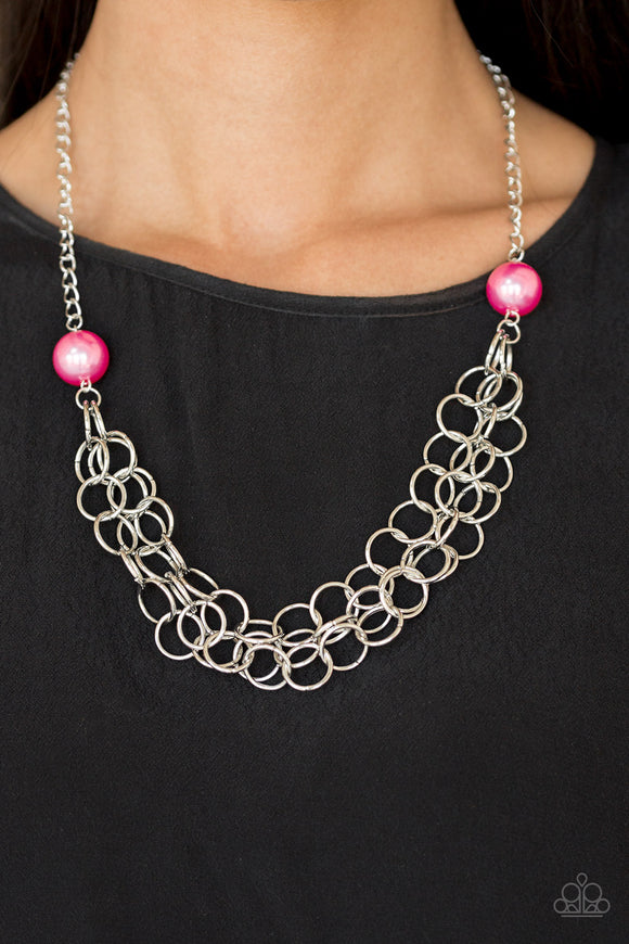 Daring Diva - Pink Necklace – Paparazzi Accessories