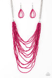 Bora Bombora - Pink Necklace – Paparazzi Accessories