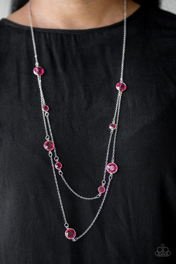 Raise Your Glass - Pink Necklace – Paparazzi Accessories