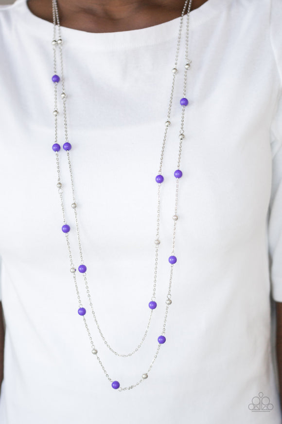 Beach Party Pageant - Purple Necklace – Paparazzi Accessories