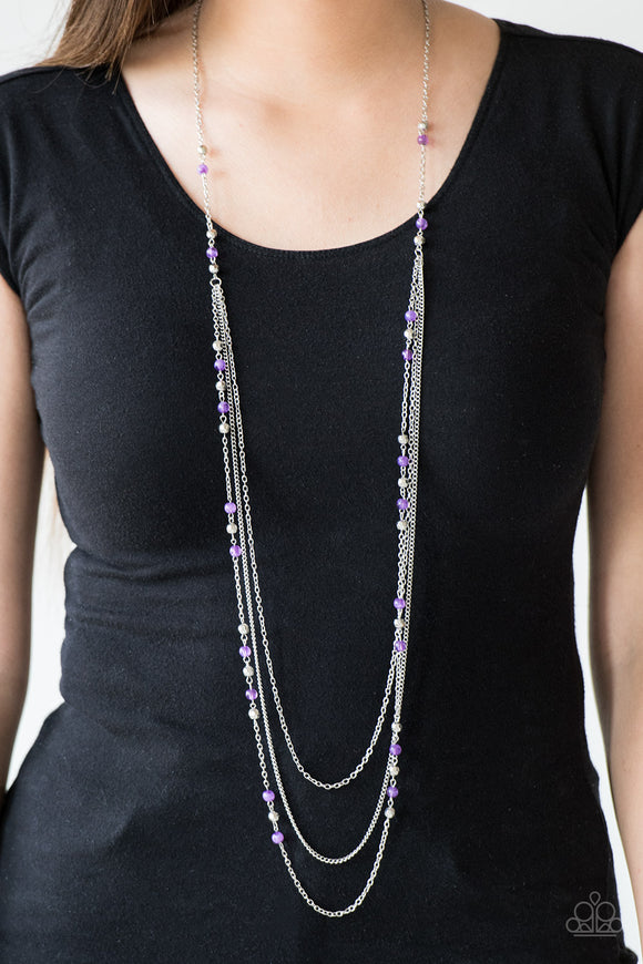 Colorful Cadence - Purple Necklace – Paparazzi Accessories