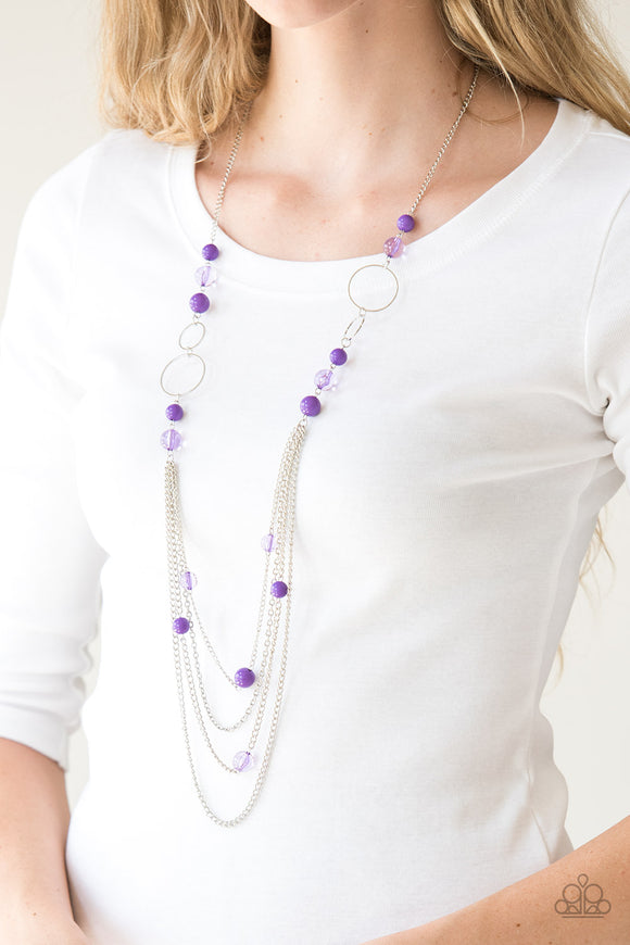 Bubbly Bright - Purple Necklace – Paparazzi Accessories