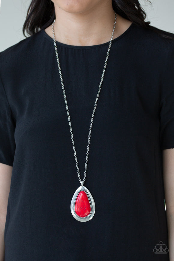 BADLAND To The Bone - Red Necklace – Paparazzi Accessories