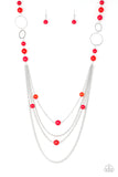 Bubbly Bright - Red Necklace – Paparazzi Accessories