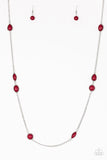 Pacific Piers - Red Necklace – Paparazzi Accessories