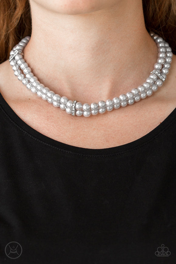 Put On Your Party Dress - Silver Necklace – Paparazzi Accessories