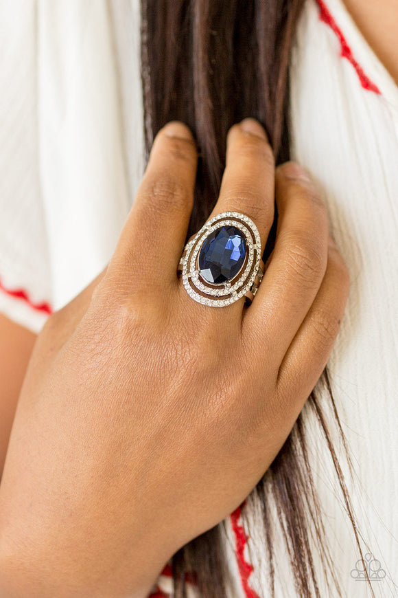 Making History - Blue Ring – Paparazzi Accessories