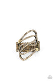 Chasing Starlight - Brass Ring – Paparazzi Accessories
